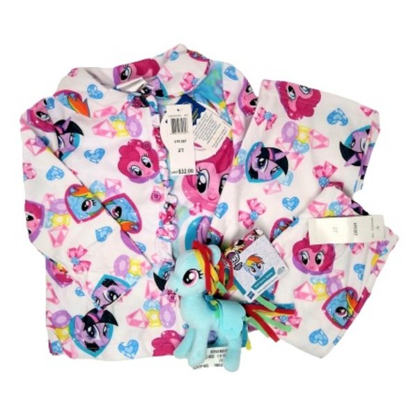 My Little Pony Toddler Girls Pajama's & Plush Rainbow Dash - Picture 1 of 4